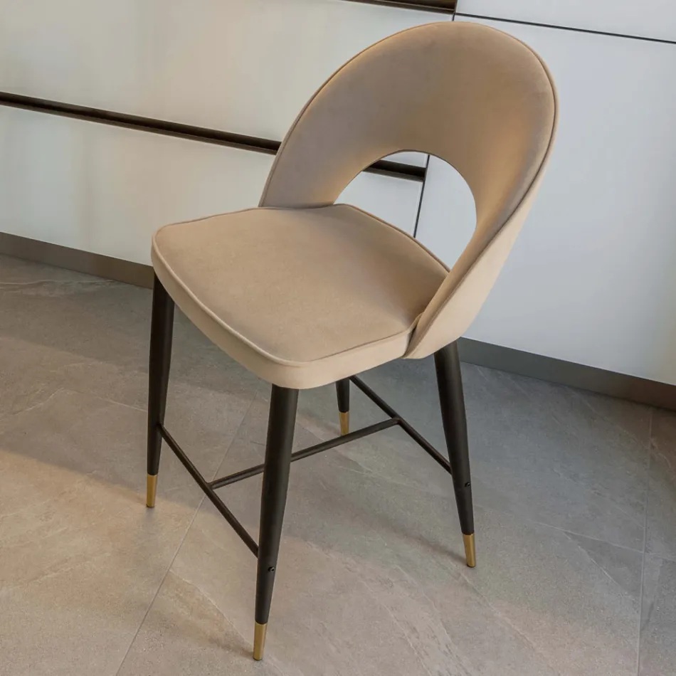 Woonkamerkruk met metalen structuur en galvanische koperen punten - Sergei Viadurini