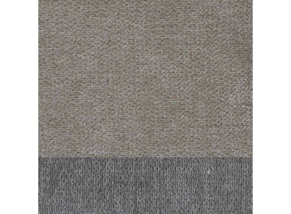 Elegante moderne design woonkamerkruk in stof met rand - Scarat Viadurini