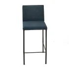 Woonkamerkruk in kunstleer en structuur in Nikel Made in Italy - Cleto Viadurini