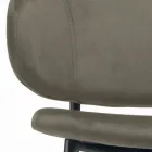 Woonkamerkruk gemaakt van staal en fluweel Made in Italy - Rimini Viadurini