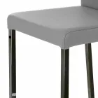 Modern design krukje met Alwyn H 86 cm terug, gemaakt in Italië Viadurini