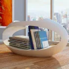 Design kruk met geïntegreerde boekenkast Ellix made in Italy Viadurini