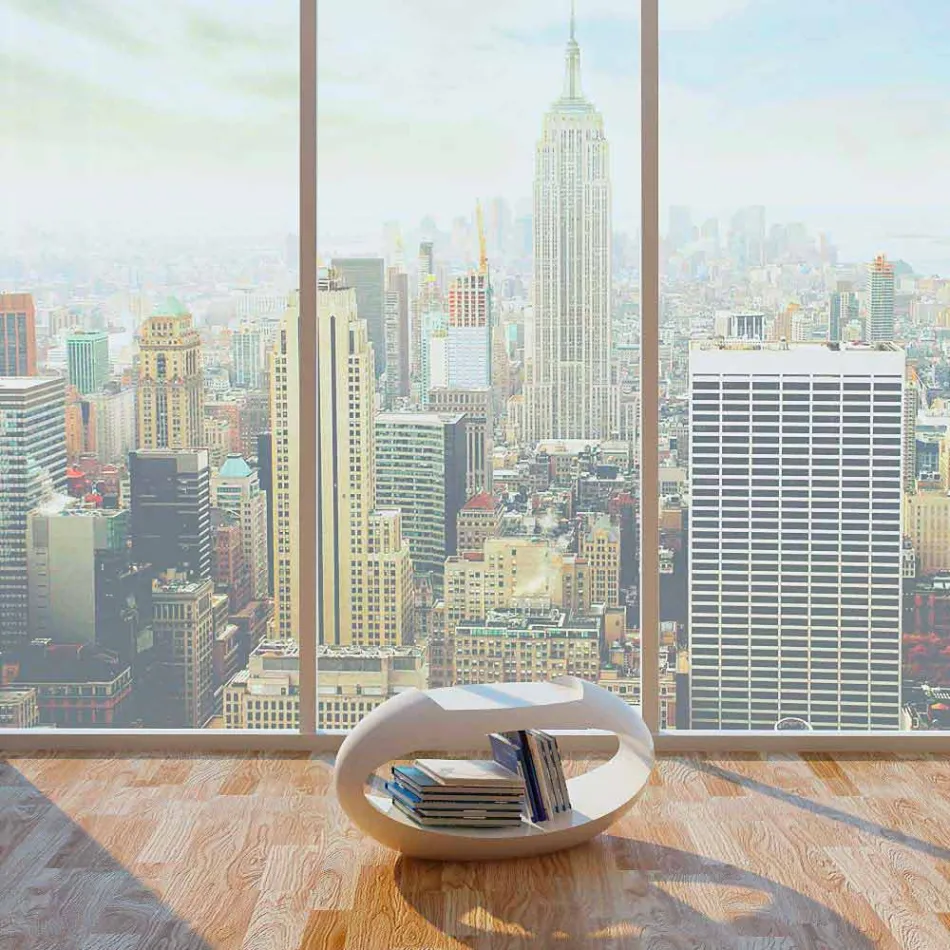 Design kruk met geïntegreerde boekenkast Ellix made in Italy Viadurini