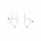 Ecoleather Design kruk voor keuken of eetkamer H 80 cm - Celine Viadurini