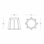 Moderne design gekleurde Pandoro-vormige kruk van Slide - Pandoro Viadurini