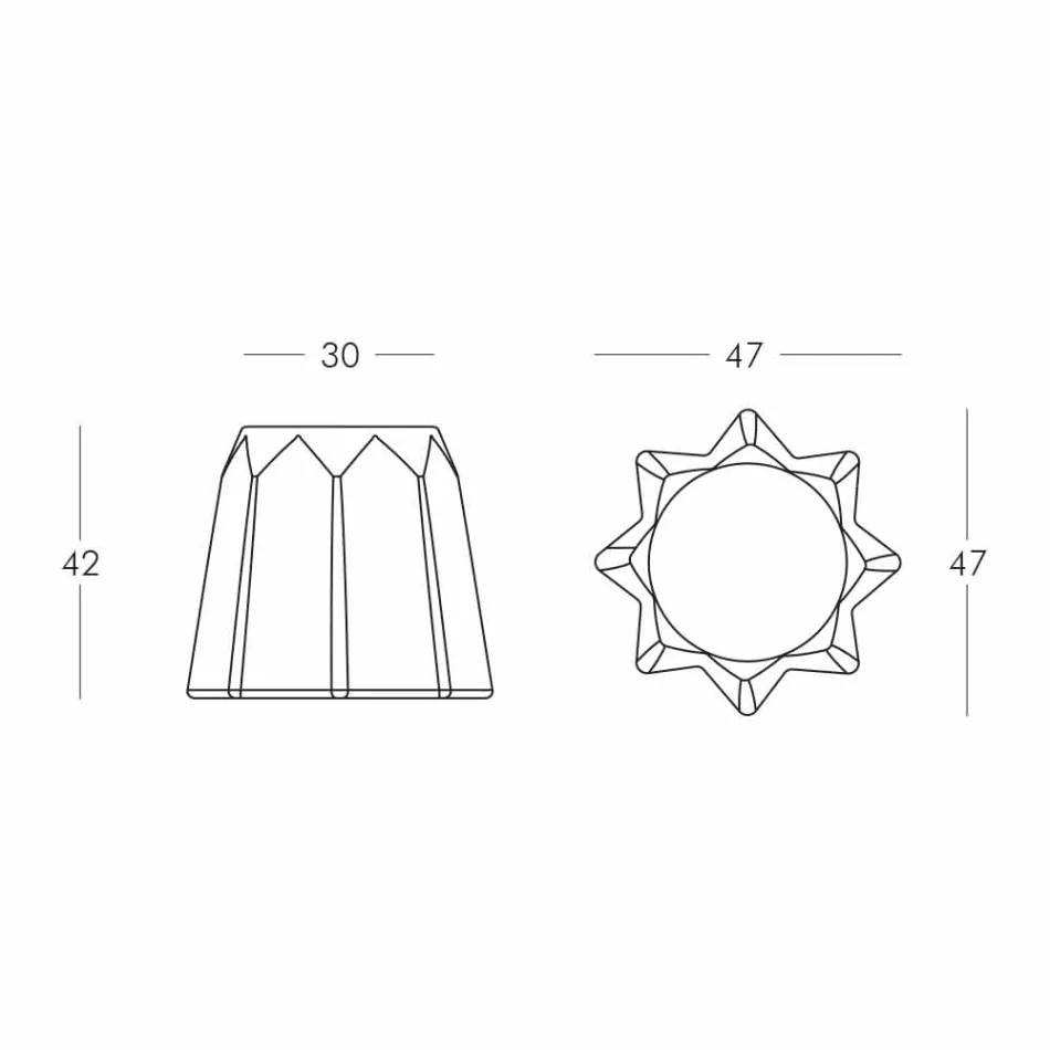 Moderne design gekleurde Pandoro-vormige kruk van Slide - Pandoro Viadurini
