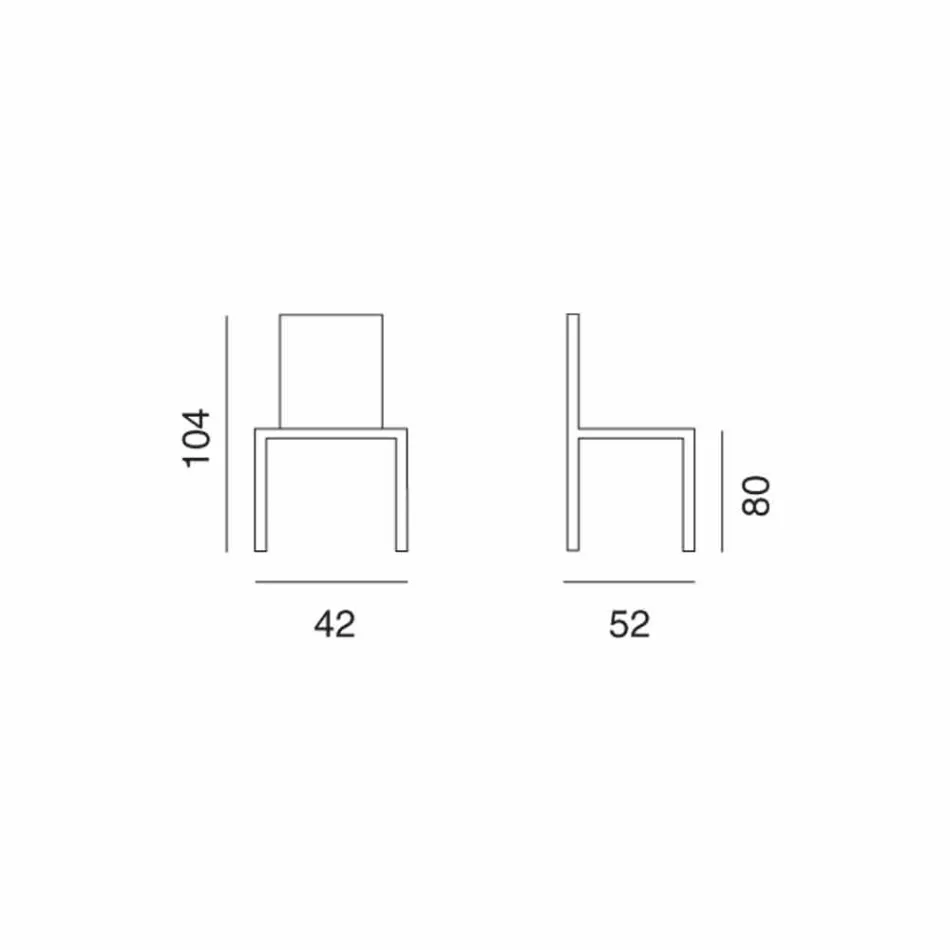 design kruk voor de keuken of eetkamer Celine H80 Viadurini