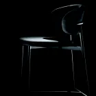 Vaste kruk met fluwelen zitting en rugleuning Made in Italy - Cagliari Viadurini