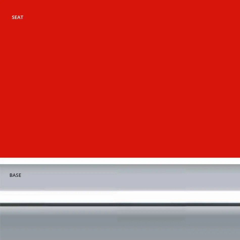 Kunstleer vaste kruk, modern design H 65 cm - Alina Viadurini