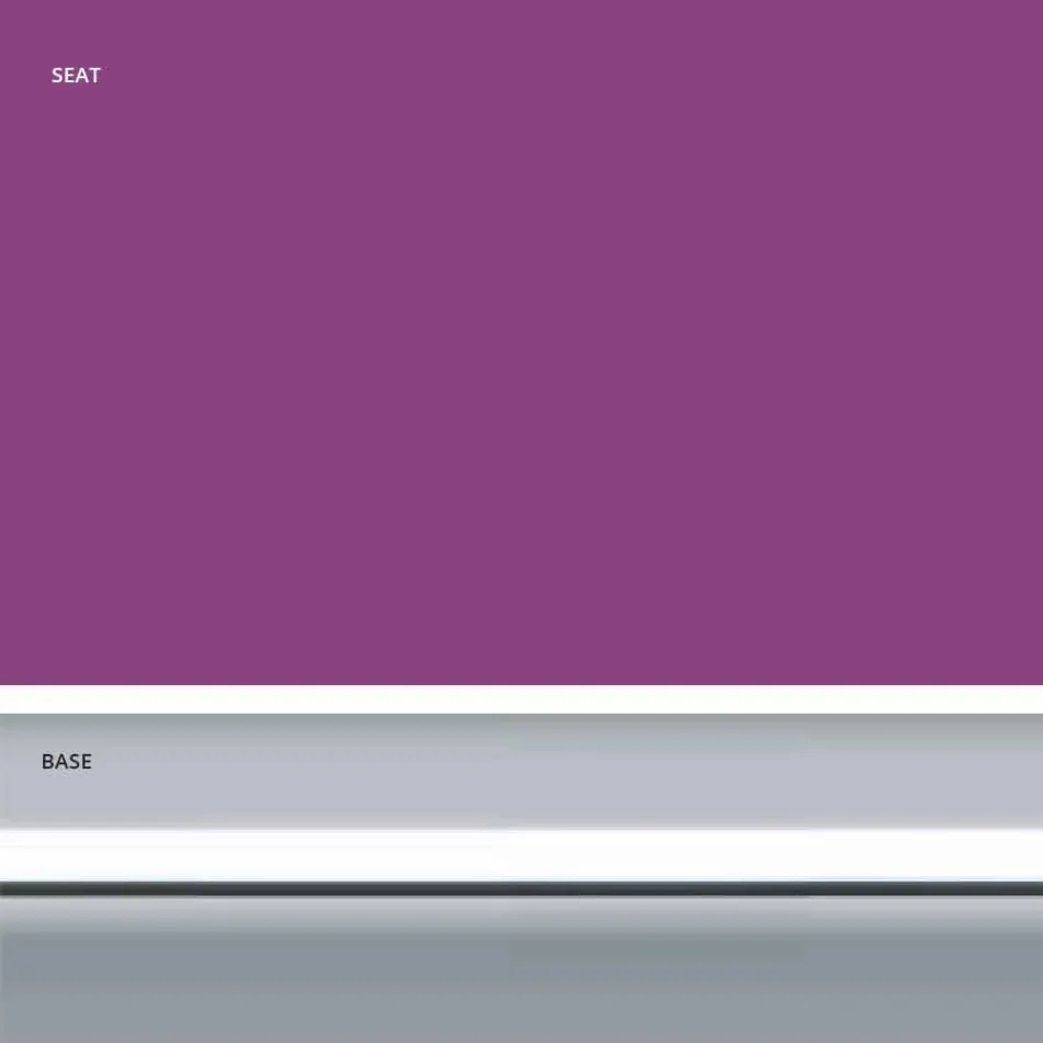 Kunstleer vaste kruk, modern design H 65 cm - Alina Viadurini