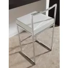 Kunstleer vaste kruk, modern design H 65 cm - Alina Viadurini