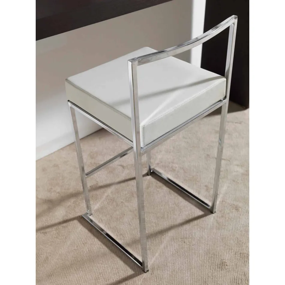 Kunstleer vaste kruk, modern design H 65 cm - Alina Viadurini