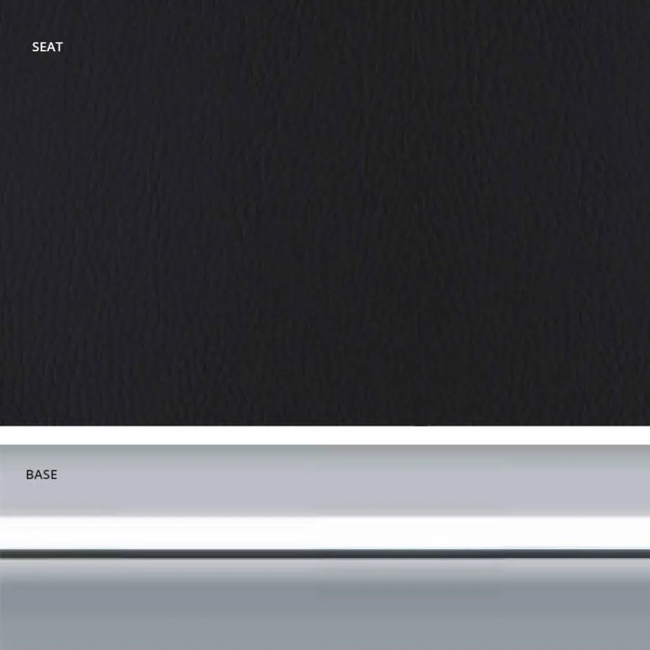 Kunstleer vaste kruk, modern design H 65 cm - Alina Viadurini