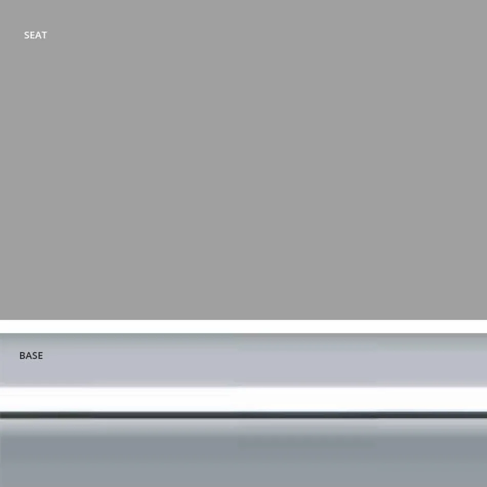 Kunstleer vaste kruk, modern design H 65 cm - Alina Viadurini