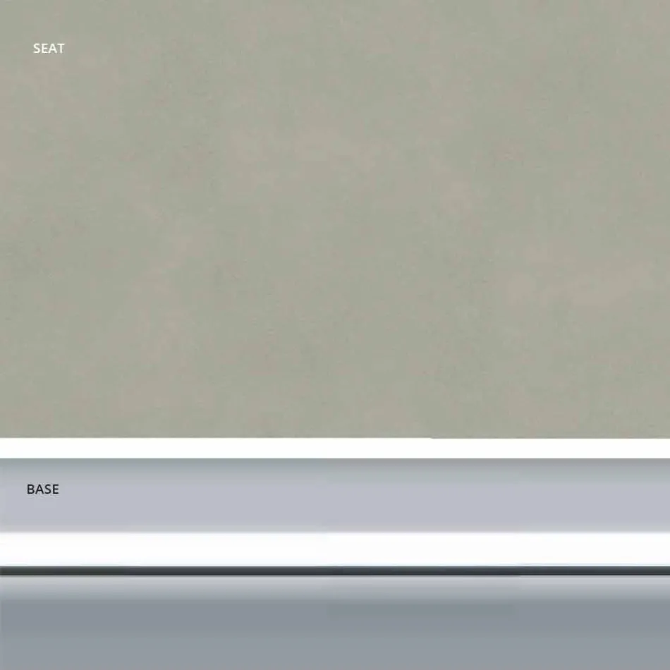 Kunstleer vaste kruk, modern design H 65 cm - Alina Viadurini