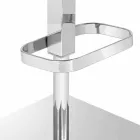 Draaibare kruk met moderne designrugleuning Gord, H 113 cm Viadurini