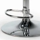 Draaikruk met fluwelen zitting en stalen onderstel Made in Italy - Adria Viadurini