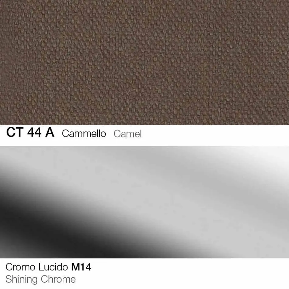 Draaikruk in stof en staal met gaslift Made in Italy - Marchesi Viadurini