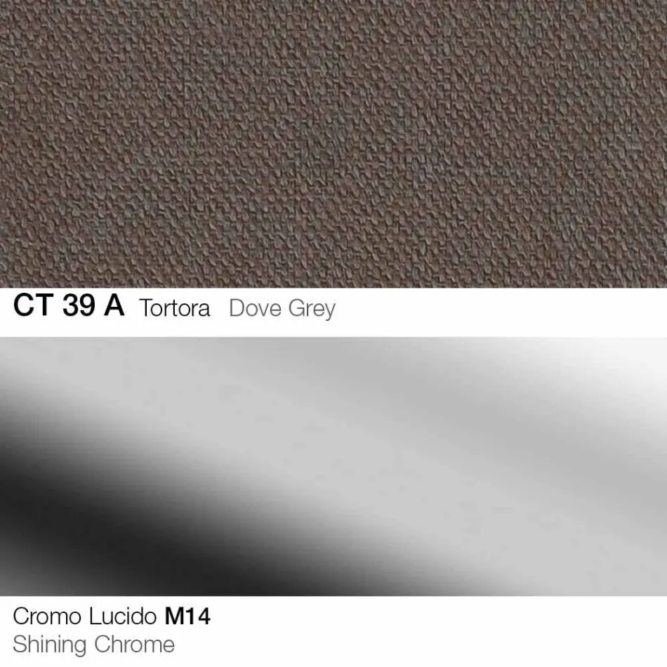 Draaikruk in stof en staal met gaslift Made in Italy - Marchesi Viadurini