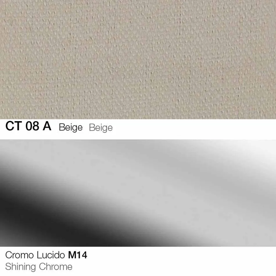 Draaikruk in stof en staal met gaslift Made in Italy - Marchesi Viadurini