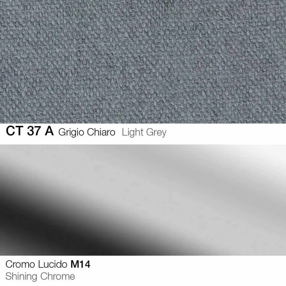 Draaikruk in stof en staal met gaslift Made in Italy - Marchesi Viadurini