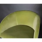 Gestoffeerde en gestoffeerde kruk met metalen structuur Made in Italy - Antwerpen Viadurini