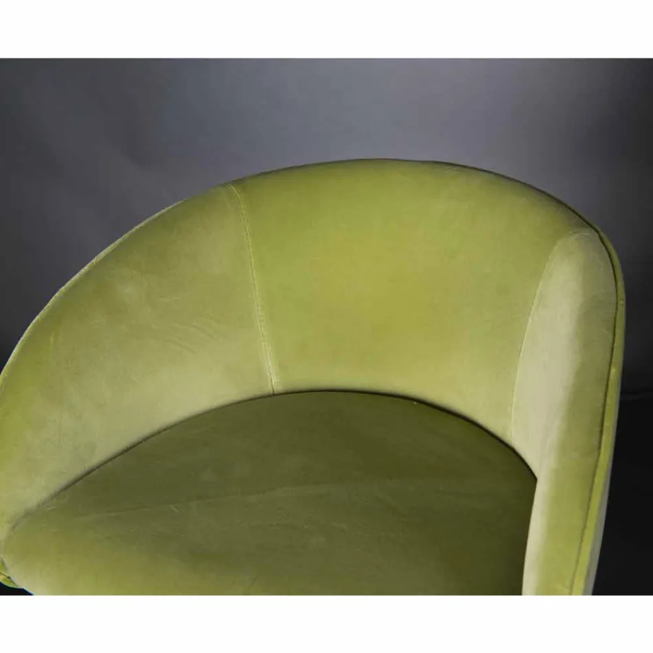 Gestoffeerde en gestoffeerde kruk met metalen structuur Made in Italy - Antwerpen Viadurini