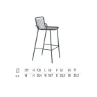 Stapelbare buitenkruk van metaal Made in Italy 2 stuks - Vikas Viadurini