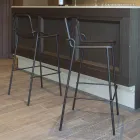 Stapelbare buitenkruk van metaal Made in Italy 2 stuks - Vikas Viadurini