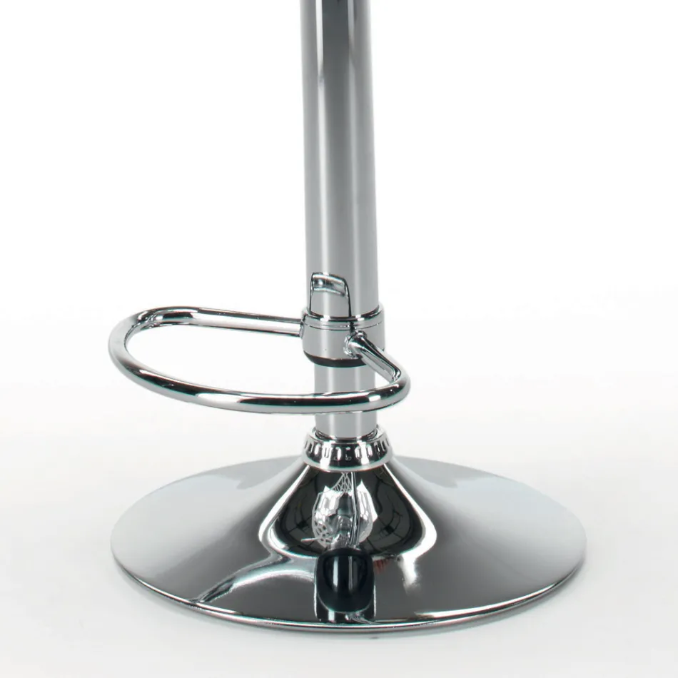 Kruk van ecoleer en staal met gasveer Made in Italy - Lorenza Viadurini