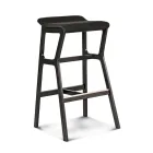 Kruk van massief beukenhout met stoffen zitting Made in Italy - Regensburg Viadurini