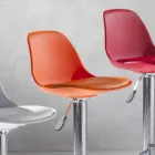 Kruk in polypropyleen, modern design en hefbaar - roze Viadurini