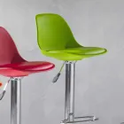 Kruk in polypropyleen, modern design en hefbaar - roze Viadurini