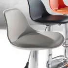 Kruk in polypropyleen, modern design en hefbaar - roze Viadurini