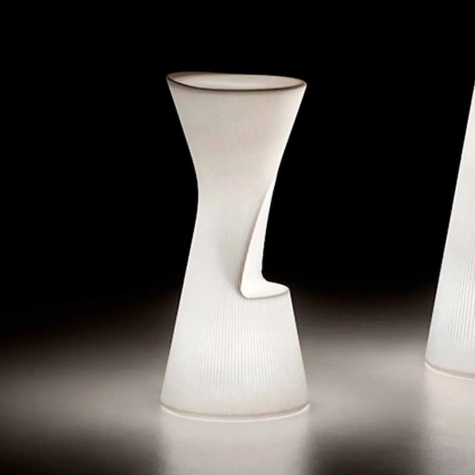 Lichtgevende buitenkruk in polyethyleen met LED Made in Italy - Desmond Viadurini