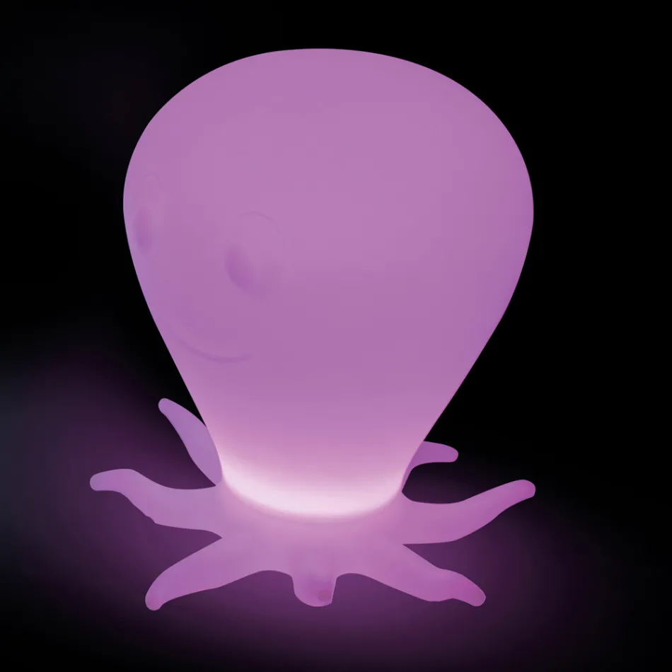 Oplaadbare buitenkruk in de vorm van een octopus van polypropyleen - Ardea Viadurini