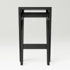 Opvouwbare en stapelbare kruk van massief essenhout - Write Viadurini