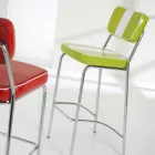 Classic kruk 50 jaar van kunstleer met een centrale witte band Banda Viadurini