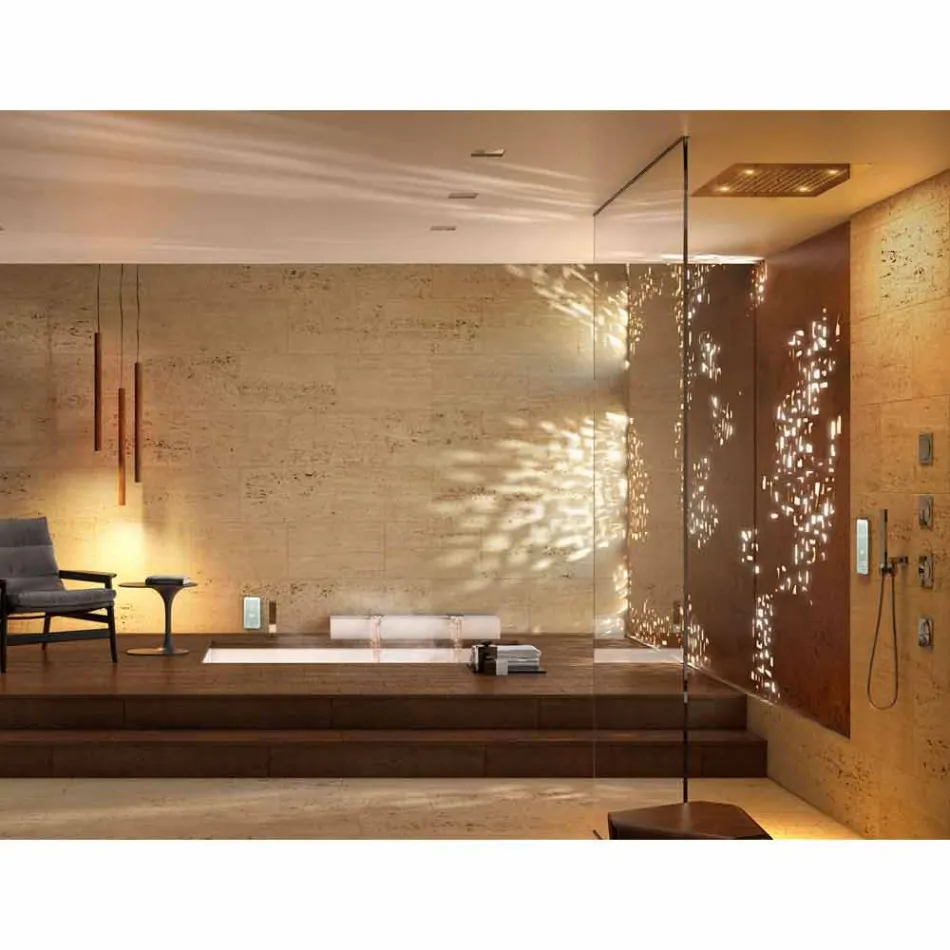 Douche kop met kleurentherapie twee modern design Dream jets Viadurini