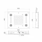 Stalen douchekop met chromotherapie en bluetooth Made in Italy - Elbo Viadurini