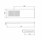 Stalen douchekop met regenstraal Made in Italy - Nairobi Viadurini