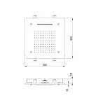 Roestvrijstalen douchekop met chromotherapie Made in Italy - Oplosser Viadurini