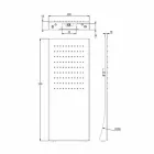 Roestvrijstalen douchekop met regenstraal Made in Italy - Fiordo Viadurini