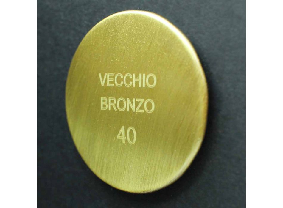 Messing douchekop met klassieke boogarm Made in Italy - Bisco Viadurini