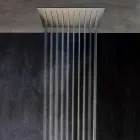 Vierkante plafonddouchekop in staal Made in Italy - zetmeel Viadurini