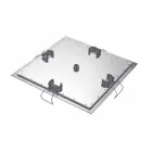 Vierkante plafonddouchekop in staal Made in Italy - zetmeel Viadurini