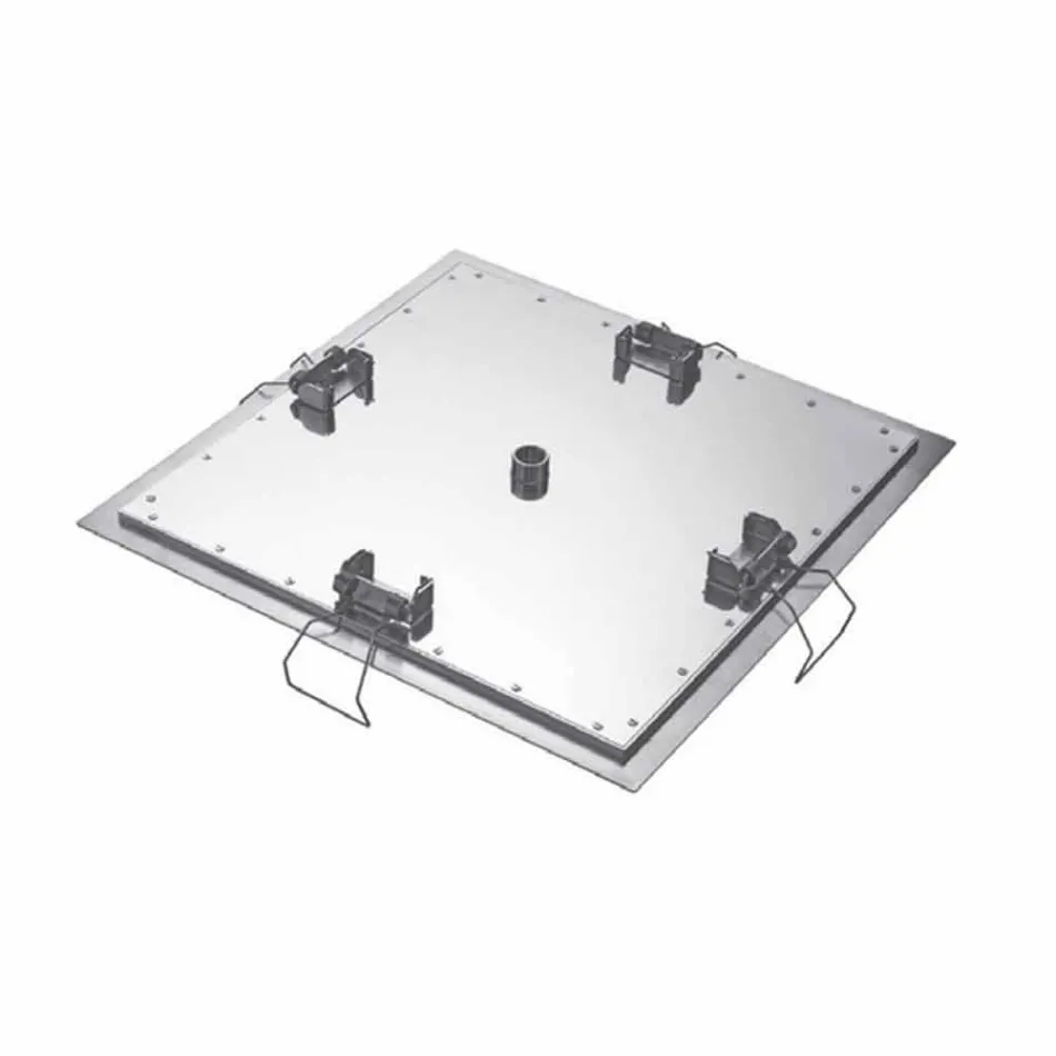 Vierkante plafonddouchekop in staal Made in Italy - zetmeel Viadurini