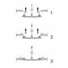 Vierkante plafonddouchekop in staal Made in Italy - zetmeel Viadurini