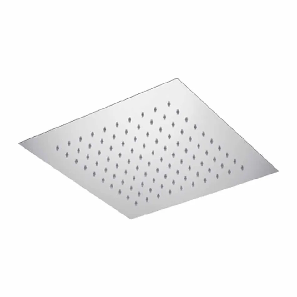 Vierkante plafonddouchekop in staal Made in Italy - zetmeel Viadurini