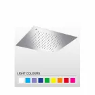 Vierkante douchekop met enkele jet in roestvrij staal Made in Italy - Jet Viadurini